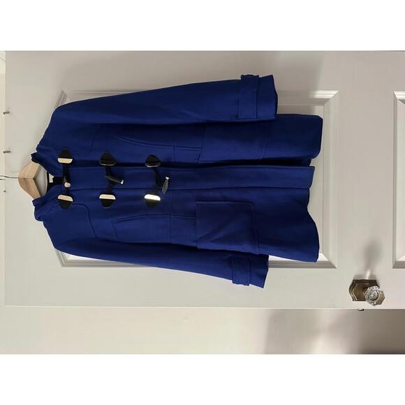 Shoshanna Classic Royal Blue Toggle Coat – Size 6 - Picture 1 of 4